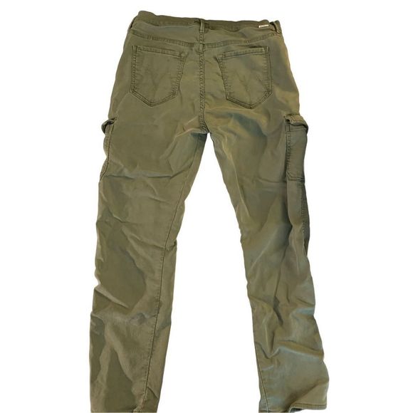 MOTHER Khaki Utility Trousers - Picture 2 of 6